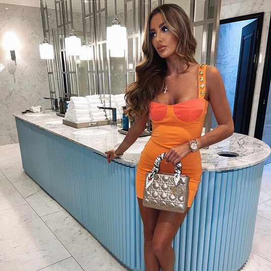 Pia Mini Dress Orange