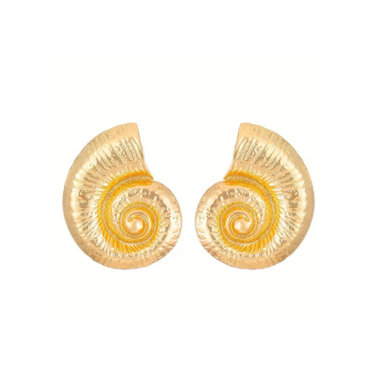 Shell Earrings Gold